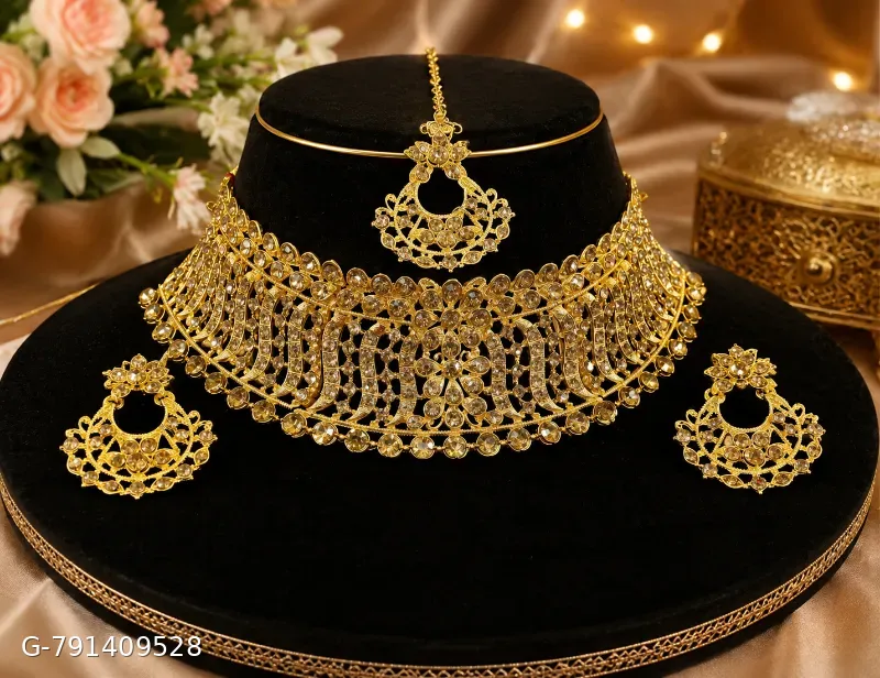Premium quality bridal chokker set
