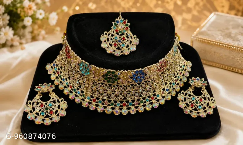 Premium quality bridal chokker set