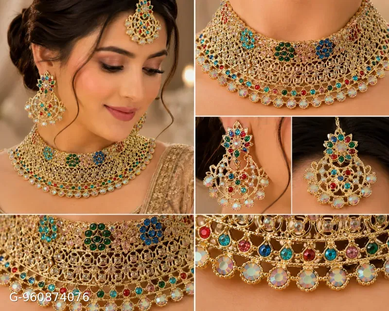 Premium quality bridal chokker set