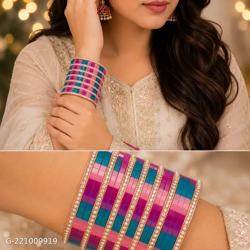 Daily wear mini chuda set multi colour