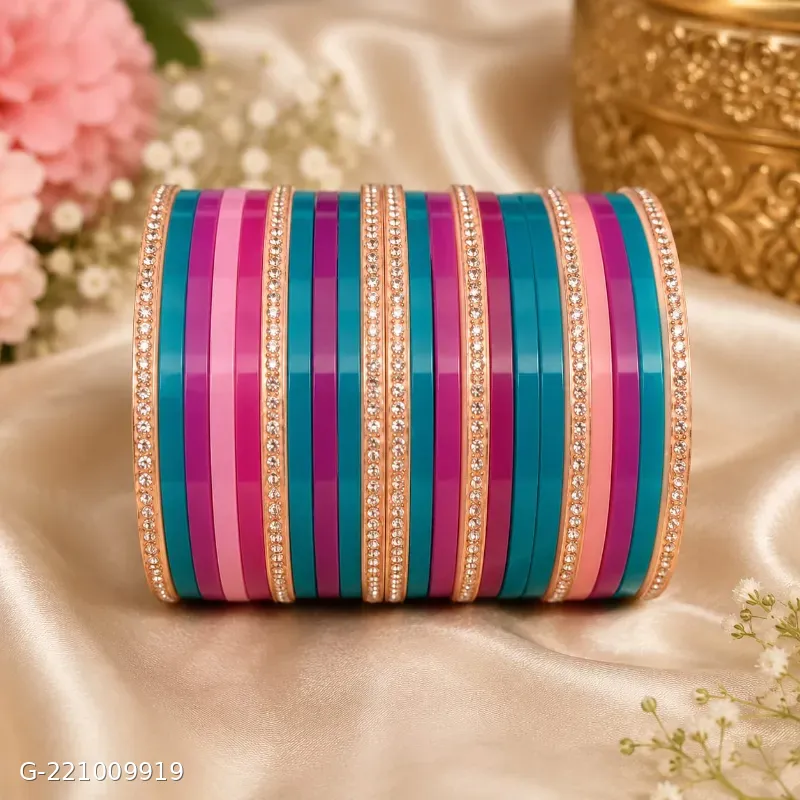 Daily wear mini chuda set multi colour