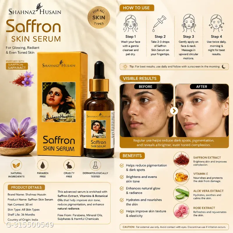 Sehnaz hussan saffron serum