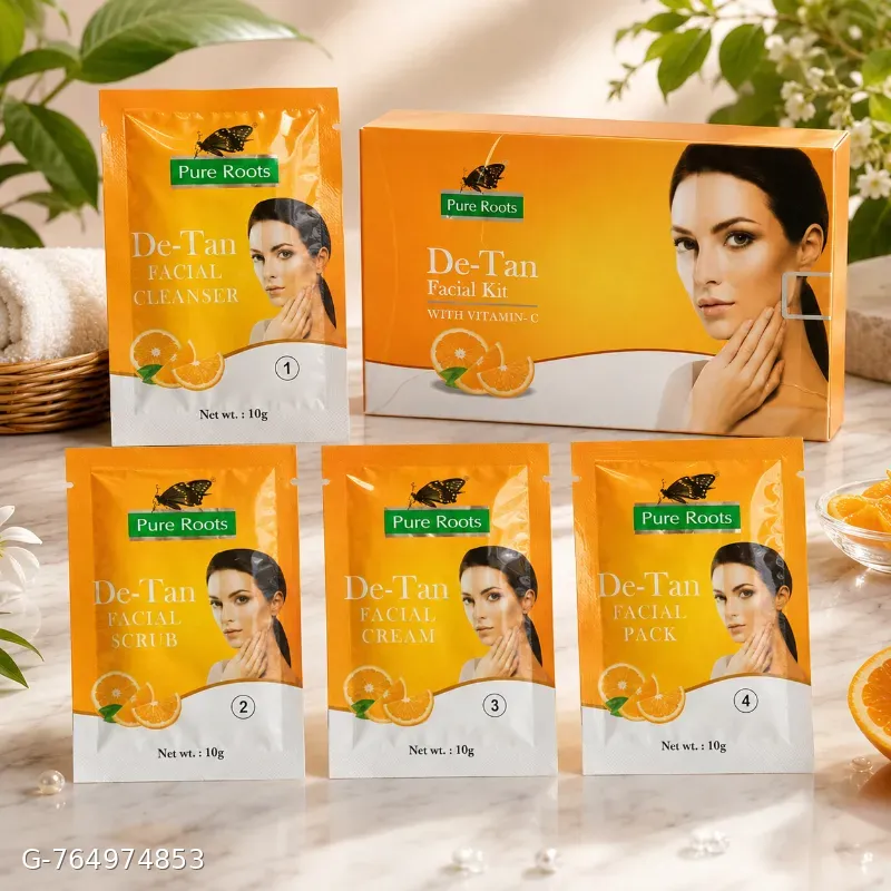 Pure roots De Tan facial kit