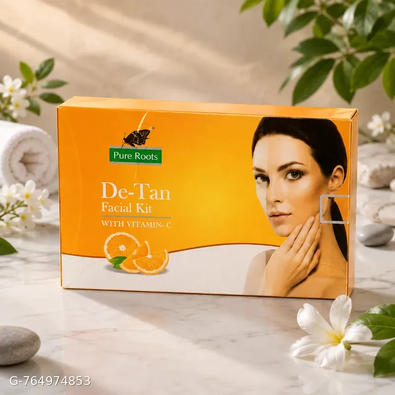 Pure roots De Tan facial kit
