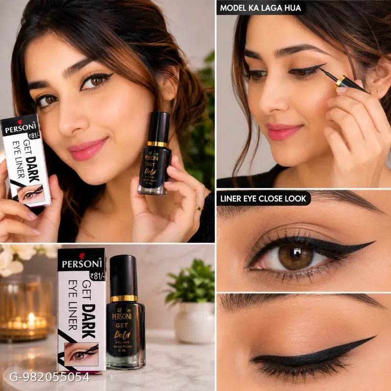 Personi zed black liquid eye liner