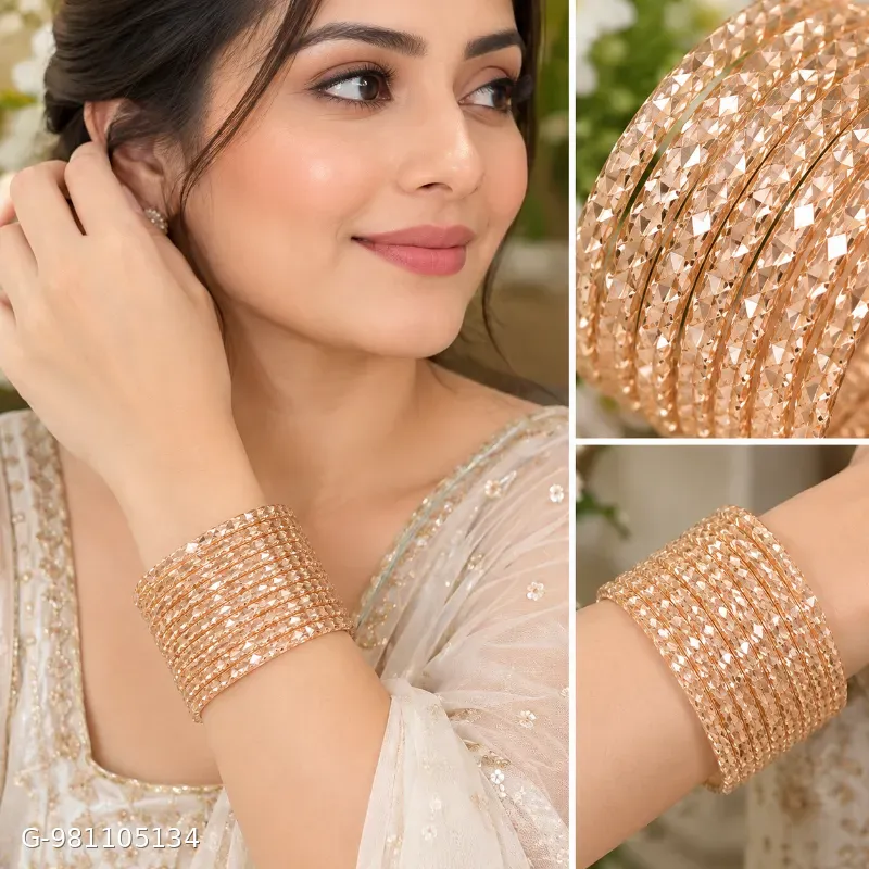 Rose gold bangles